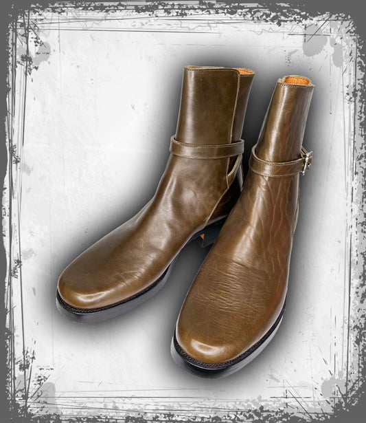 Olive Horsebutt Jodhpurs (Maryam)