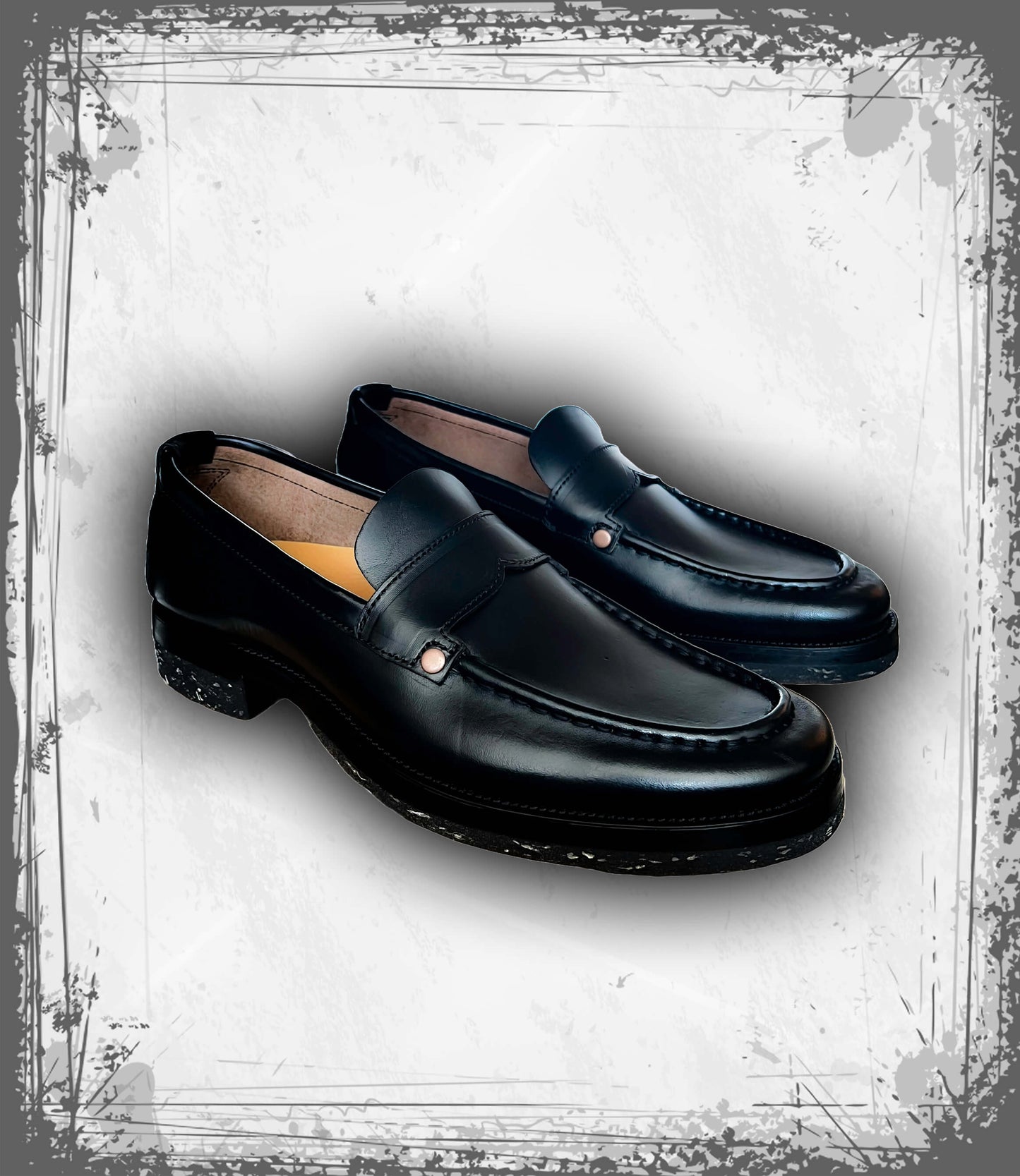 Dark 'n Stormy Horsebutt Loafers (Guidi)