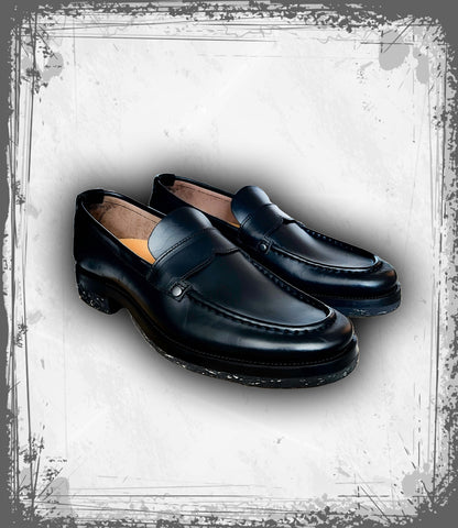 Dark 'n Stormy Horsebutt Loafers (Guidi)