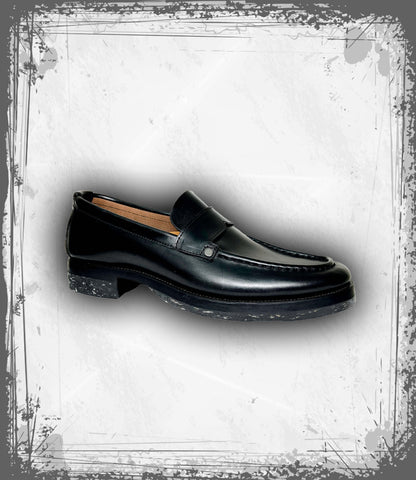 Dark 'n Stormy Horsebutt Loafers (Guidi)