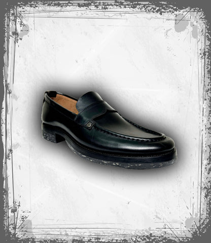 Dark 'n Stormy Horsebutt Loafers (Guidi)